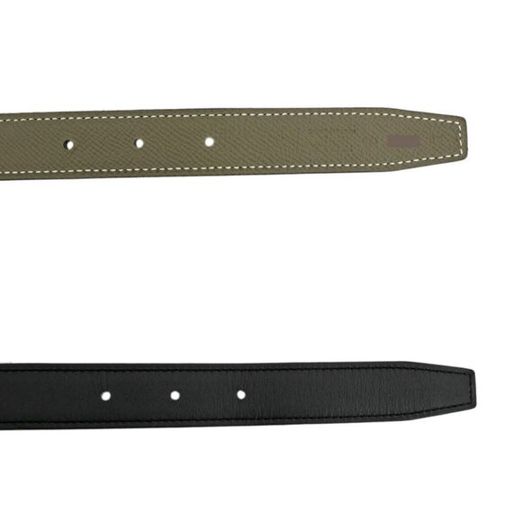 Hermes Elitage Belt 80 cm Black Etoupe Silver Hardware main image 4